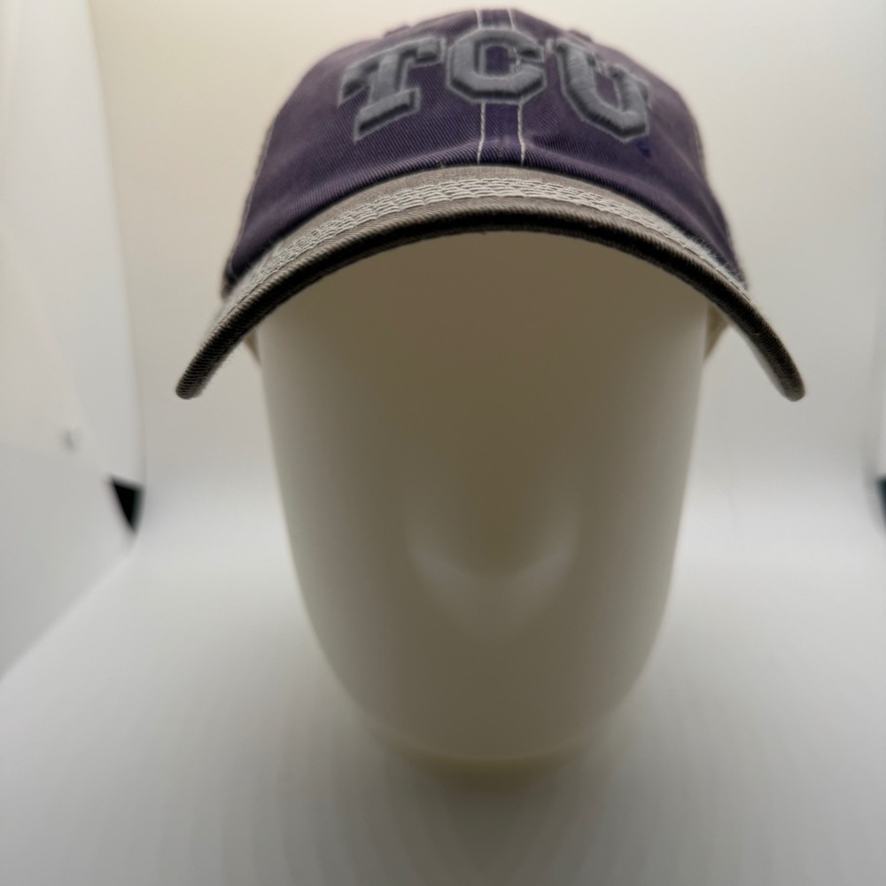 Top of the World TCU Horned Frogs Trucker Hat Purple Tan Snapback Cap - Picture 3 of 10